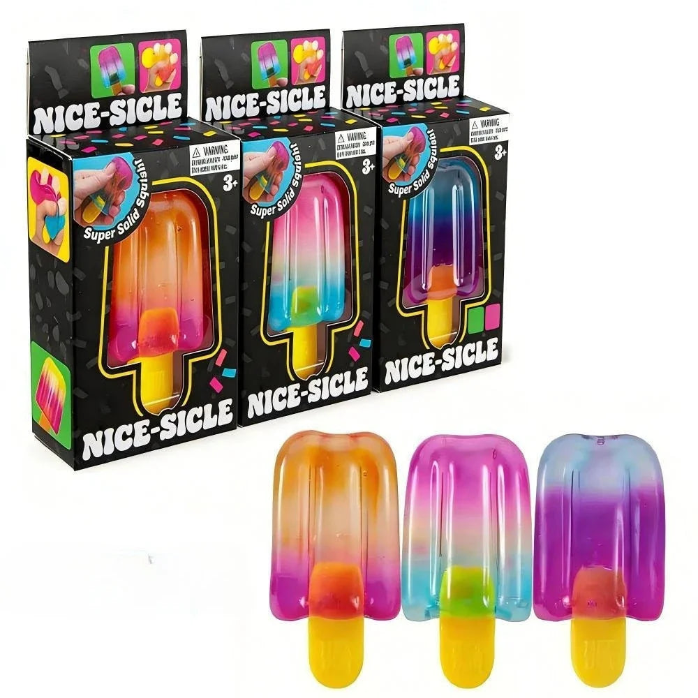 NeeDoh Jellyfish Ice Pop Cube Squishy Toy Stress Relief Toys Cute Healing Squishy Sensory Toys