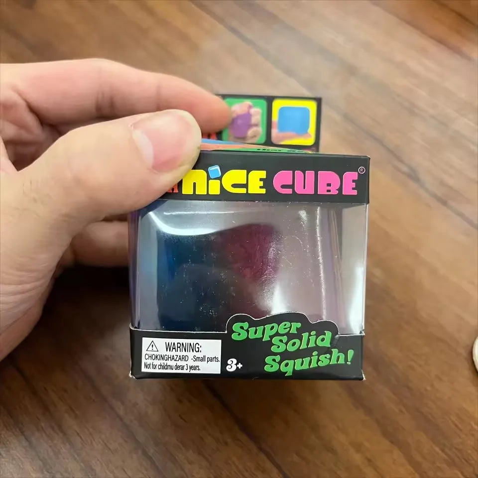 Schylling NeeDoh Rainbow Cube Squishy Blind Box Toy CubeStress Relief Fingertip Release Toy Sensory Stress Reliever Toy