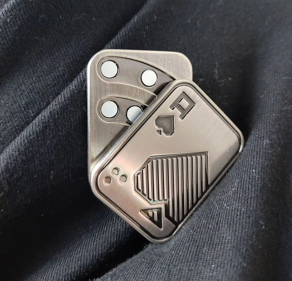 Metal Poker Push Card Fidget Slider – Haptic Coin Toy