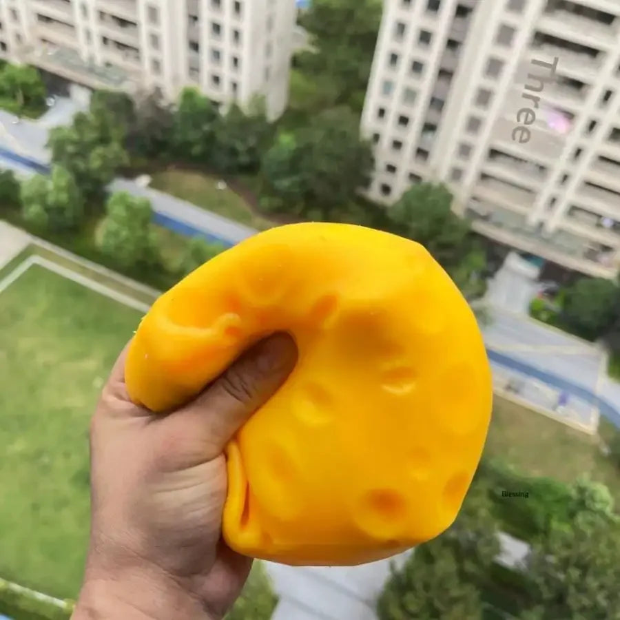 New 10cm Extra Large Cheese Squeezing Toy Relieves Stress, Sensory Release, Simulated Food, Cute, Slow Rebound Gift