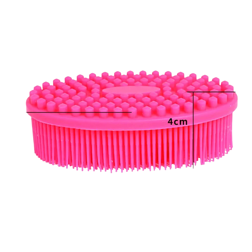 Baby Massage Brush Silicone Bath Brush Silicone Baby Sensory Brush Massage Bath Tactility Training Brush Head Hair Washer Comb