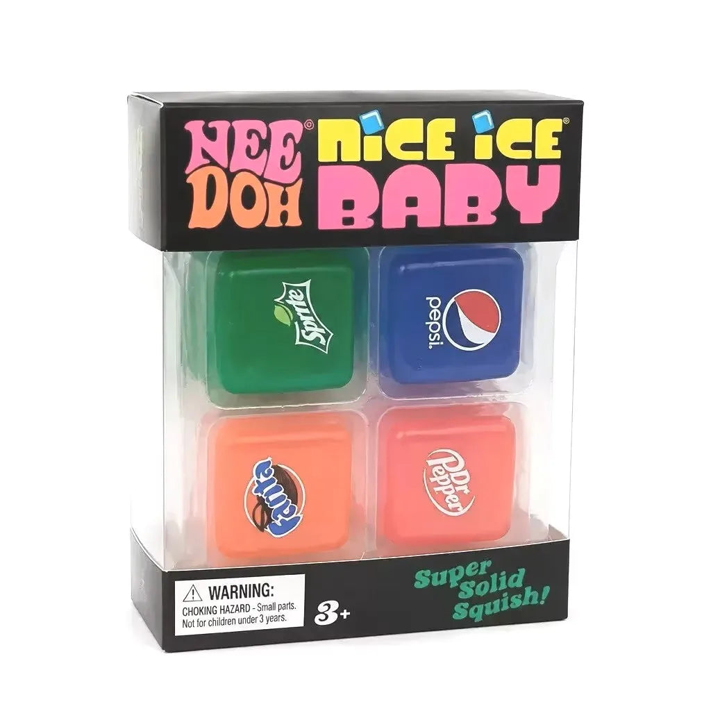 @Schylling Needoh Nice Cube Sensory Nice-Sicle Stress Relief Squishy Cube Anti-Anxiety Squeeze Object For Focus ADHD Population