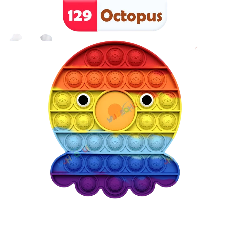 Rainbow Pop Push Bubble Fidget Toy – Sensory Toy for Special Needs