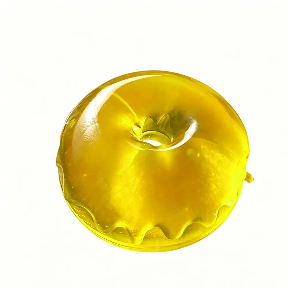 Shapeable Ultra Clear Maltose Donut Stress Ball Squishy Toy Slow Rebound Stress Relief Fidget Toy for Anxiety Stress Reliever