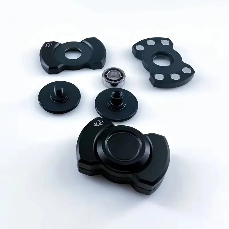 EDC Fidget Toy Metal Magnetic Slider Fidget Spinner Gyroscope Stress Relief Spinning Decompression Anti Anxiety Gifts for Adults