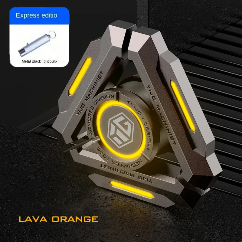 Luminous Metal Fidget Spinner - Gyro Hand Spinner for Adults, Stress Relief, Silent EDC Toy, ADHD Anxiety Relief, Cool Gift