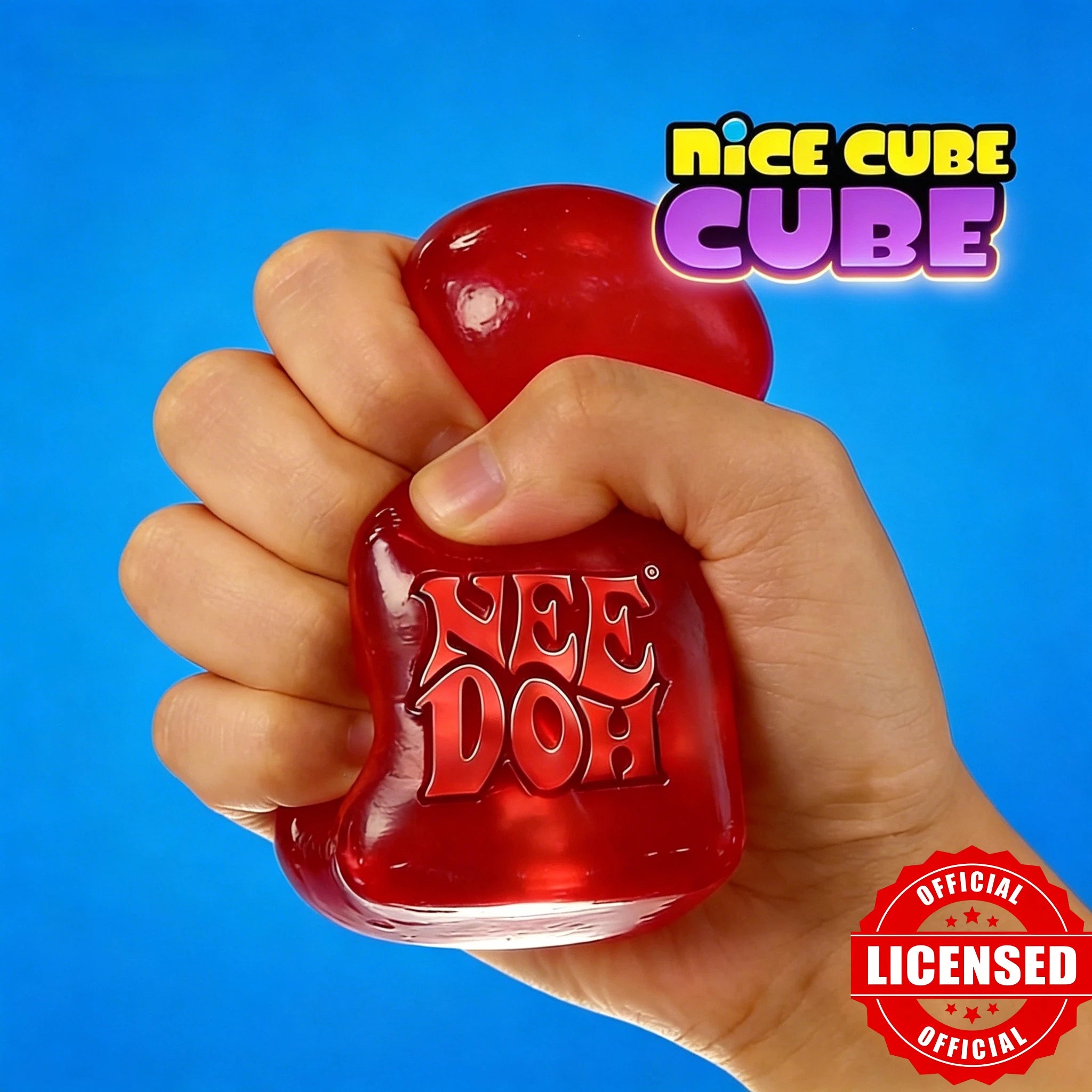 Schylling Dr Pepper & Needoh Nice Cube Blind Box Squishy Stress Squeeze Fidget Cube for Kids & Adults Anxiety Relief Sensory Toy