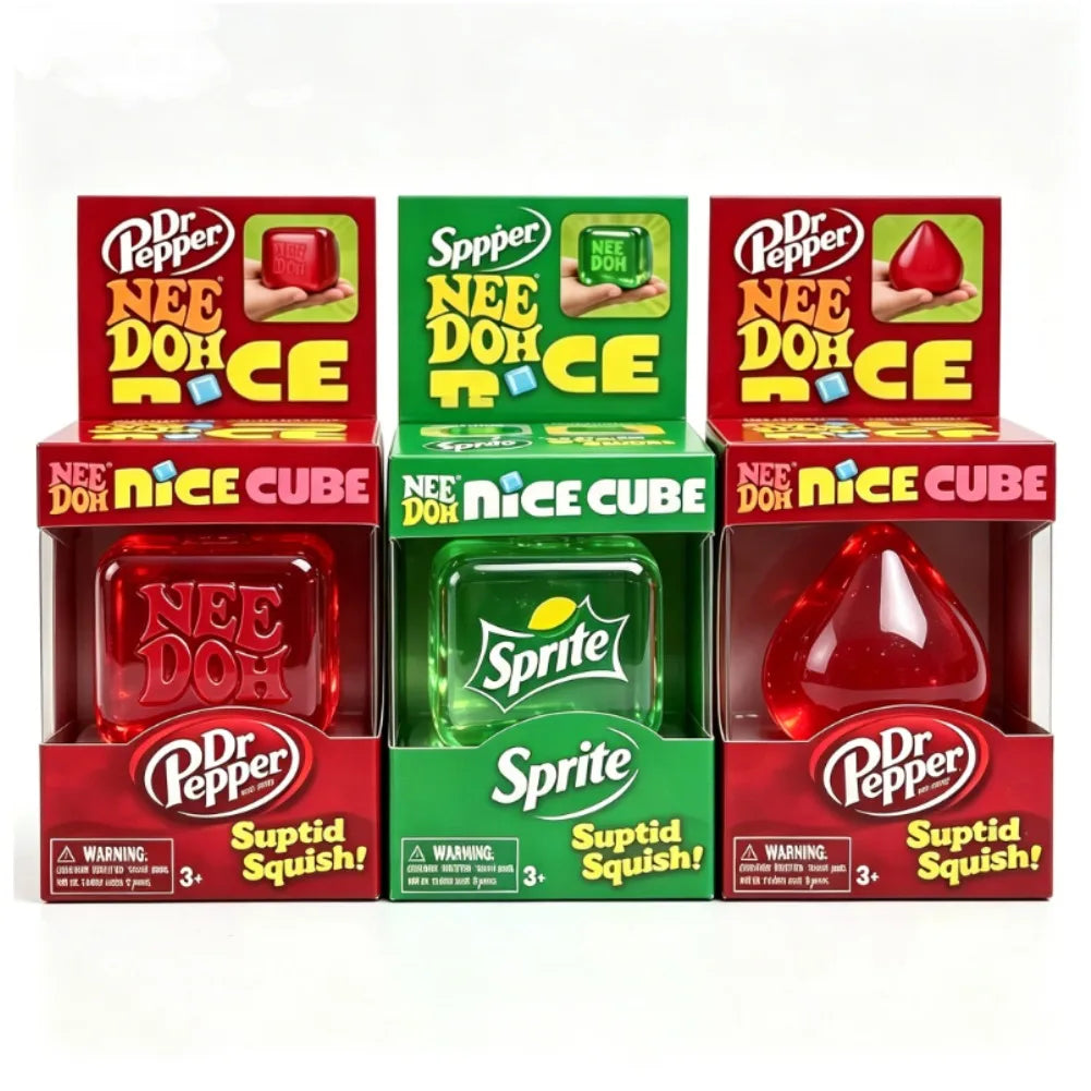 Schylling Needoh Nice Sensory Squeezing Toy blind box Cube for Stress Relief and Release Toy for Pinching and Playing Gifts