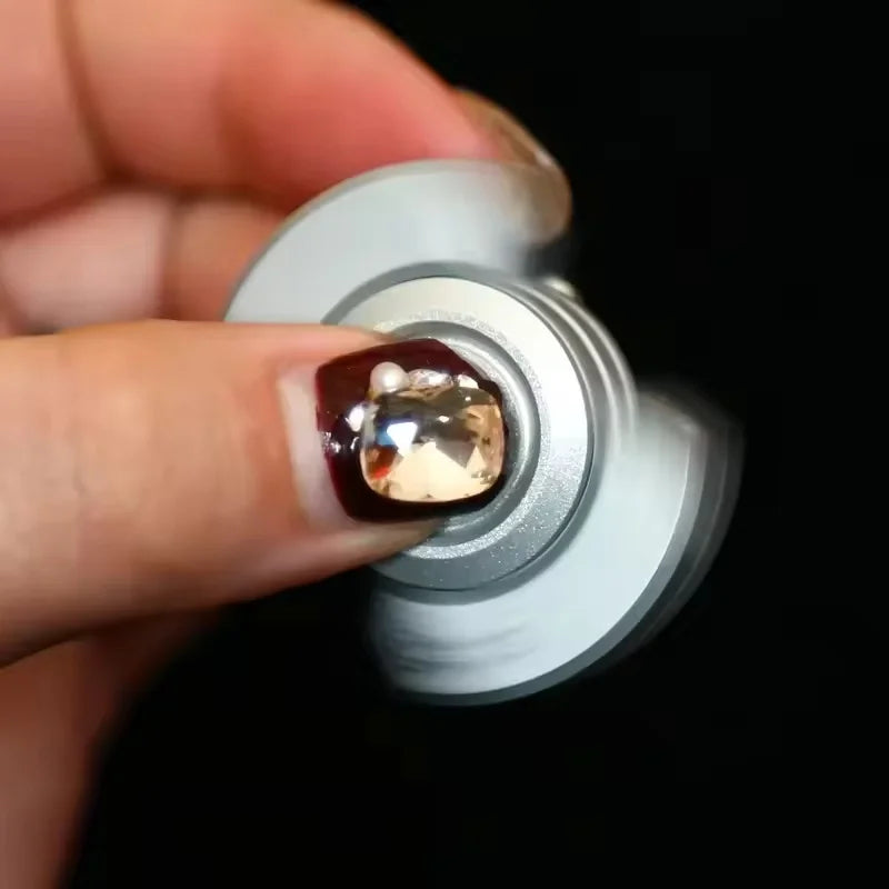 EDC Fidget Toy Metal Magnetic Slider Fidget Spinner Gyroscope Stress Relief Spinning Decompression Anti Anxiety Gifts for Adults