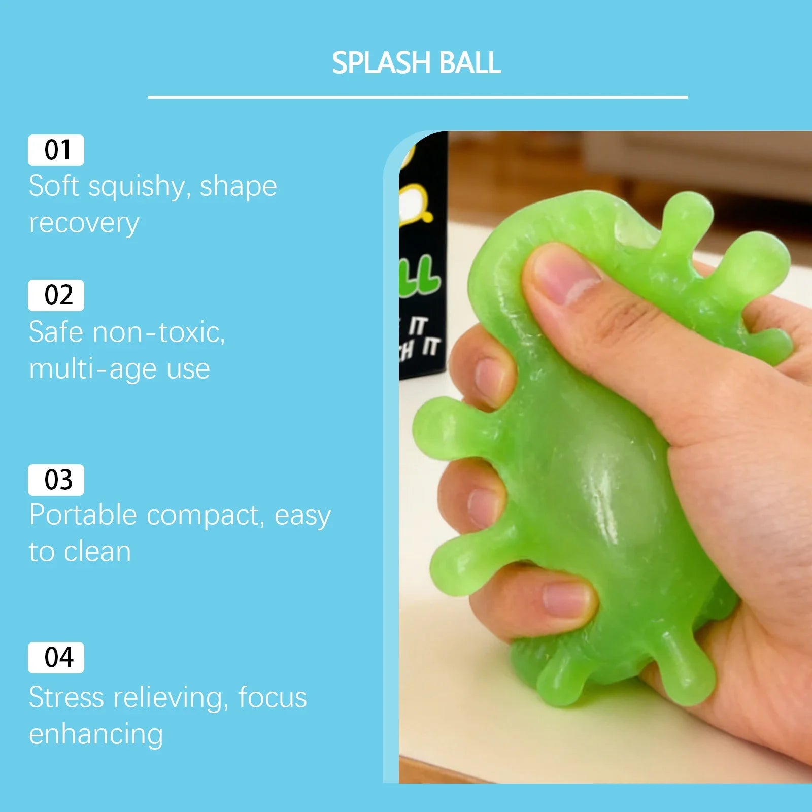 Nee doh Pinching Ball Stress Relief Tool Maltose Decompression Toy Pressure Relief Ball blind box Friendly Durable Party Gif toy