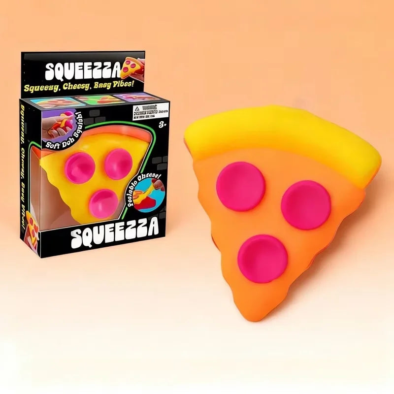 NeeDoh Pizza Sensory Fidget Toys Slow Rebound Anti-Anxiety ADHD Squishy Cube Squishy Squeeze Toys Holiday Gifts For Focus New