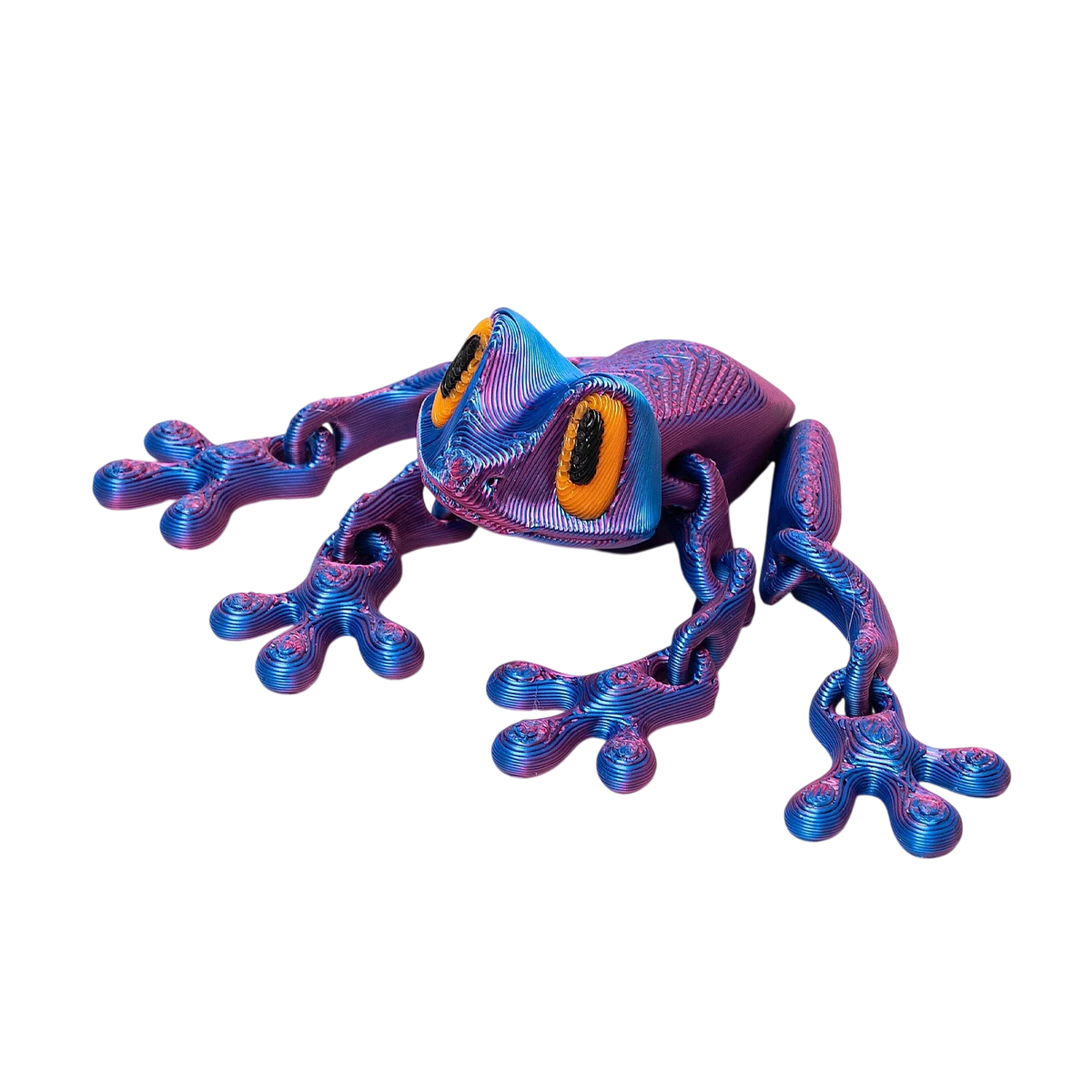 3D Printed Magnetic Articulated Frog Fidget Toy Cute Flexi Animal Model Fridge Magnet Stress Relief Sensory Gift Desktop Decor - photo 2