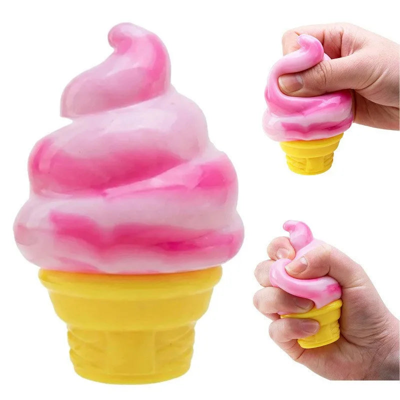 Schylling NeeDoh Pizza Fidget Toy Squeezza Pizza Slice Sensory Squishy Toy Stress Relief Anti-Anxiety Squeeze Toy for ADHD Focus