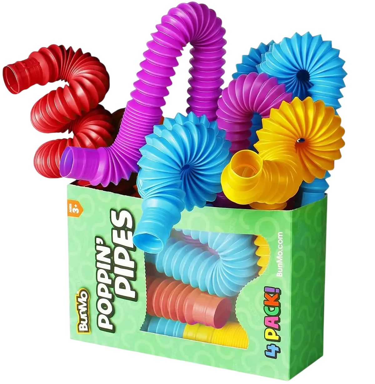 4-Pack Mini Pop Tube Sensory Fidget Toy