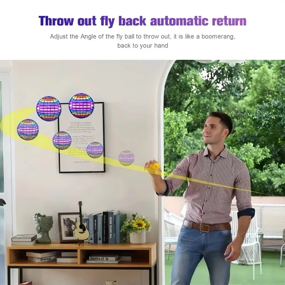 Hand-Controlled Boomerang Hover Ball – Flying Spinner Toy