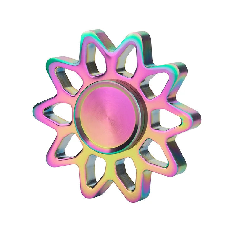 The Sun God Fidget Spinner Metal EDC Prolonged Rotation Finger Spinners High Speed Hand Toy For Stress Anxiety Relief For Adults