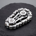 Sprockets Flywheel Gyro Fidget Spinner – Metal Bike Chain EDC