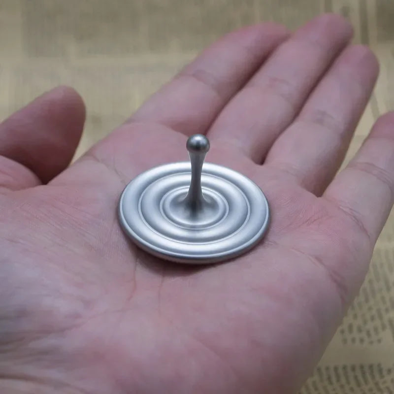 Mini Rotating Gyro Spinning Top Magnetic Metal Water Drop Fingertip Hand Spinner Desktop Fidget Toys For Adults Kids Antistress