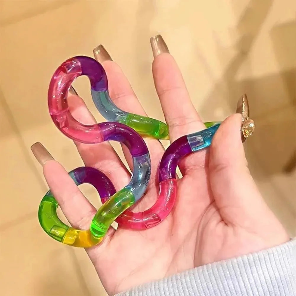 Rainbow Deformable Rope Fidget Toy