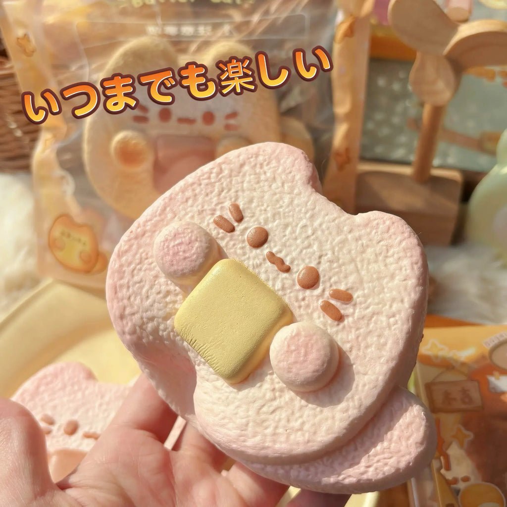 Original New Capybara Bread Squishy Toy Blind Box Slow Rising Soft Squeeze Stress Relief Fidget Toy Cute Healing Sensory Gift