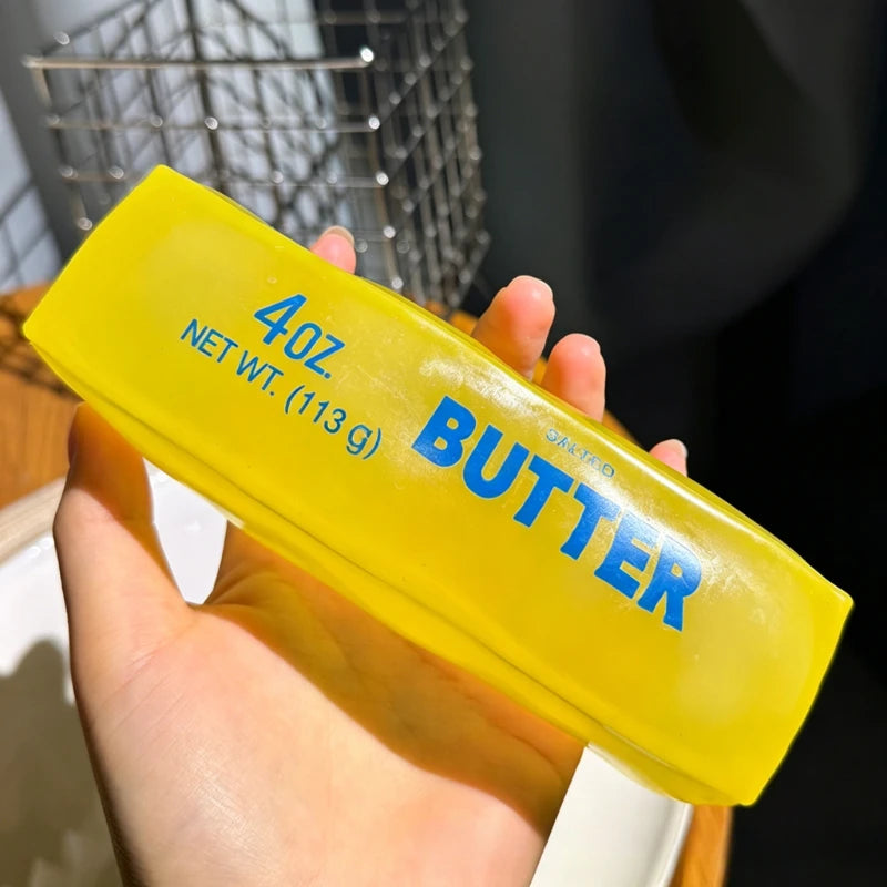 New Squishy Simulated Butter Squeeze Toy Soft Stress Relief Slow Rising Sensory Fidget for Anxiety ADHD Autism Gift for Adults