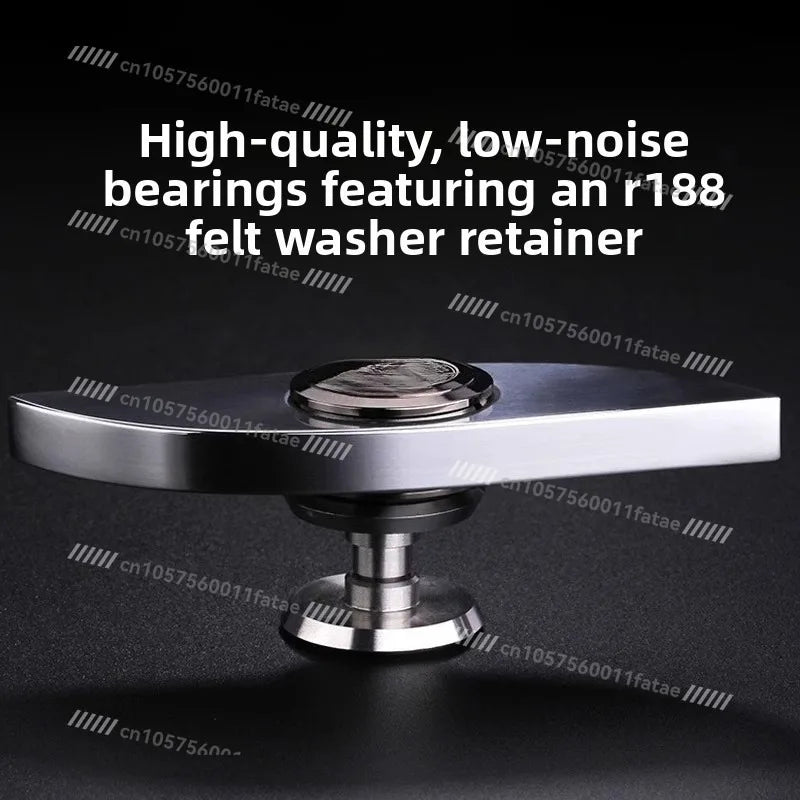Premium Stainless Steel Finger Spinner Anti Anxiety Fidget Toy Smooth Spinning Stress Relief Gadget for Office Home