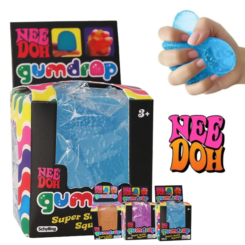 Schylling Mini Candy NeeDoh Gumdrop Sensory Fidget Toy Stress Relief Blind Box