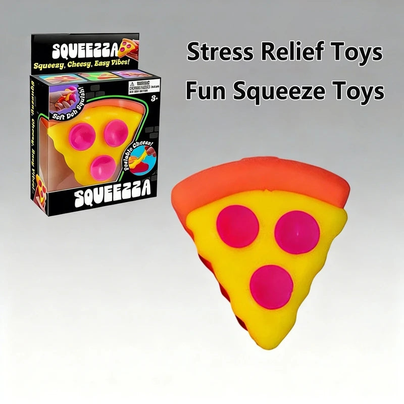 NeeDoh Pizza Sensory Fidget Toys Slow Rebound Anti-Anxiety ADHD Squishy Cube Squishy Squeeze Toys Holiday Gifts For Focus New