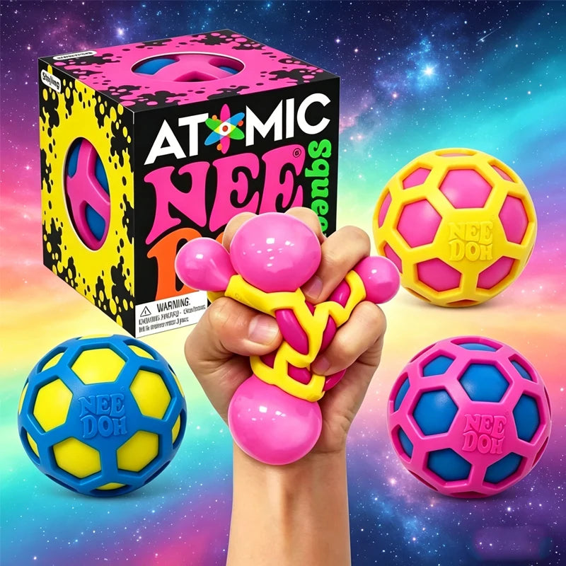 In Stock Schylling Needoh /;Squishies Atomic Stress Relief., Ball Toys Soft Stress Relief Toy ;Cute Relaxing Squeeze Sensory Toy