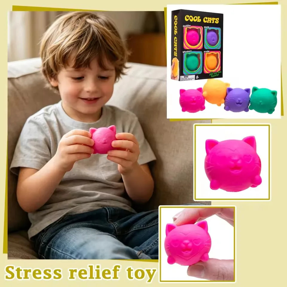 Schylling Nee Doh Nice Cube & Mini Cat & Soda Cube Sensory Pinch Blocks Stress Relief Puzzle Kids Souvenir Blind Box