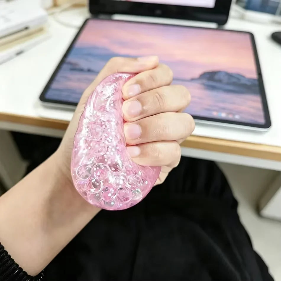 Mini 1-24pcs Glitter Dumpling Glitter Dumpling Squishy with Box Dumplings Sensory Squeeze Toy for Stress Relief
