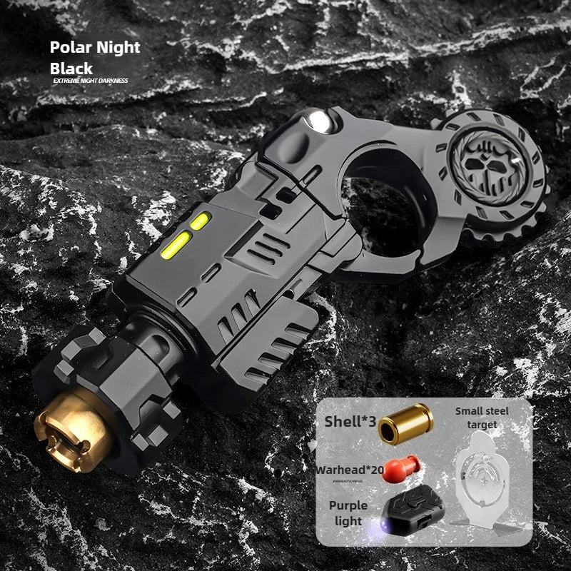 Alloy Shell-Ejecting Launcher Fidget Toy Gun Set