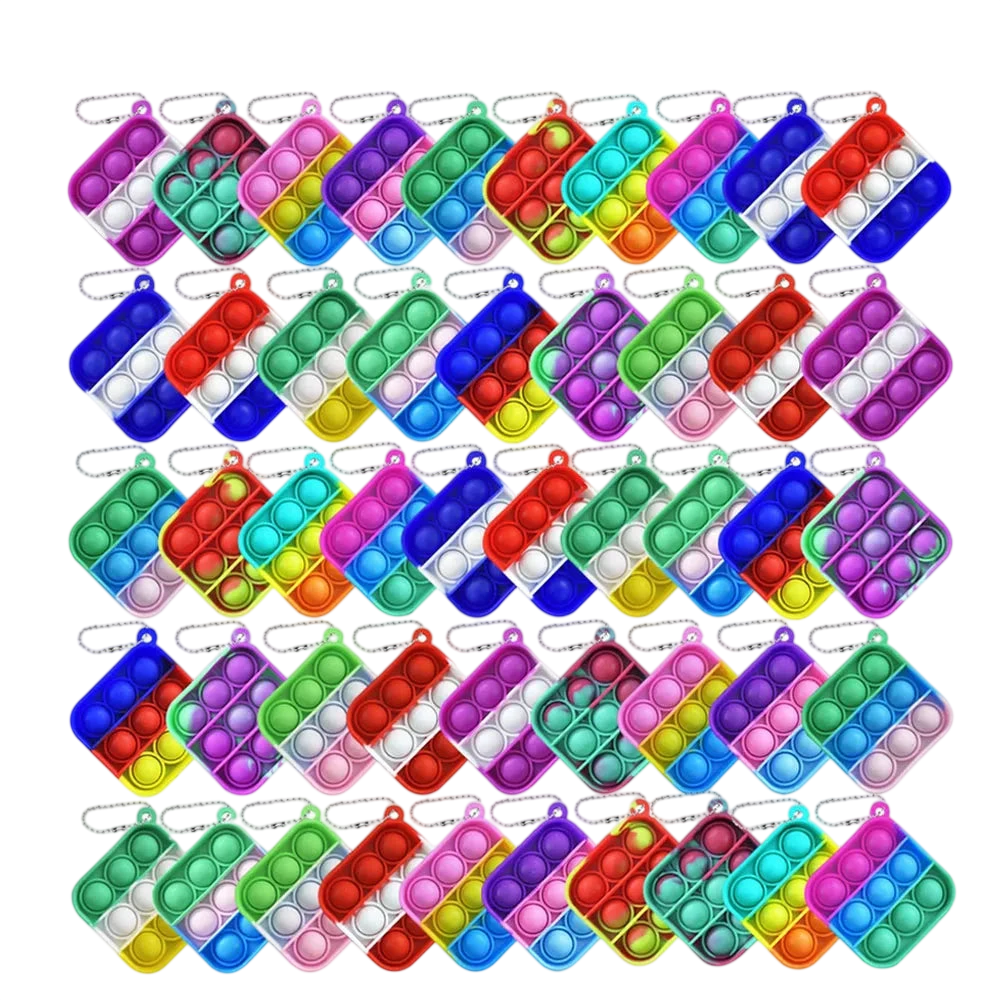 12-Pack Pop Bubble Keychain Fidget Toys – Office Desk Set - photo 6