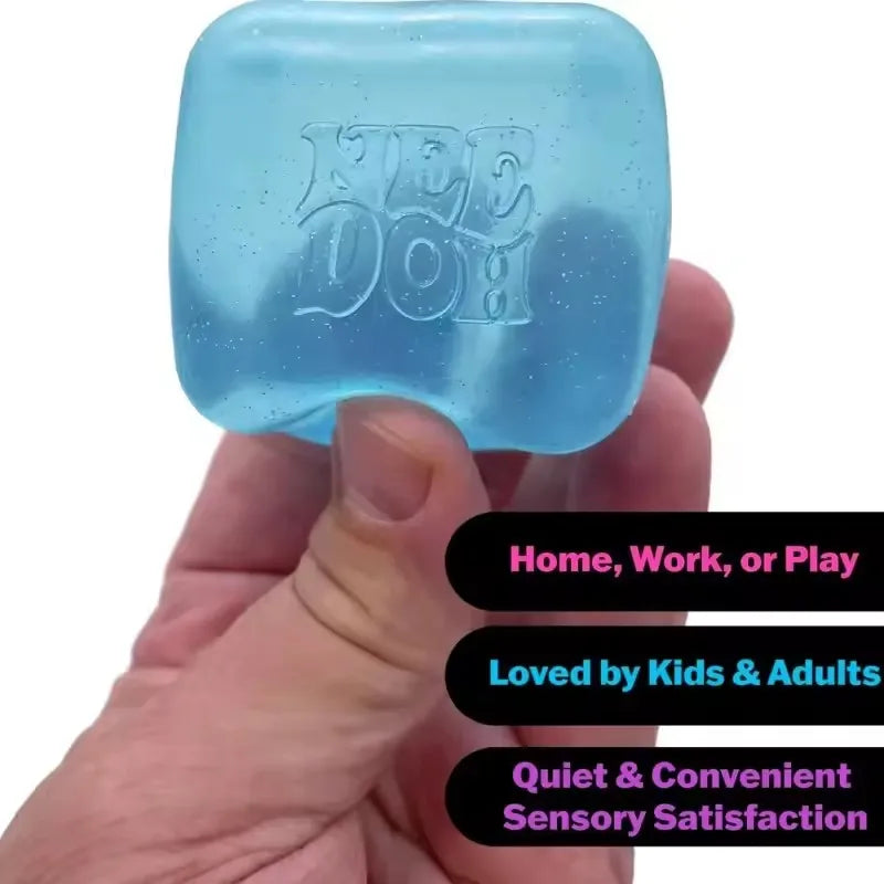 Needoh Soft and Glutinous Sensory Stress-relief Toy Cube Filled with Gel Stretchable Ball Soft Ice blind box Slow Rebound