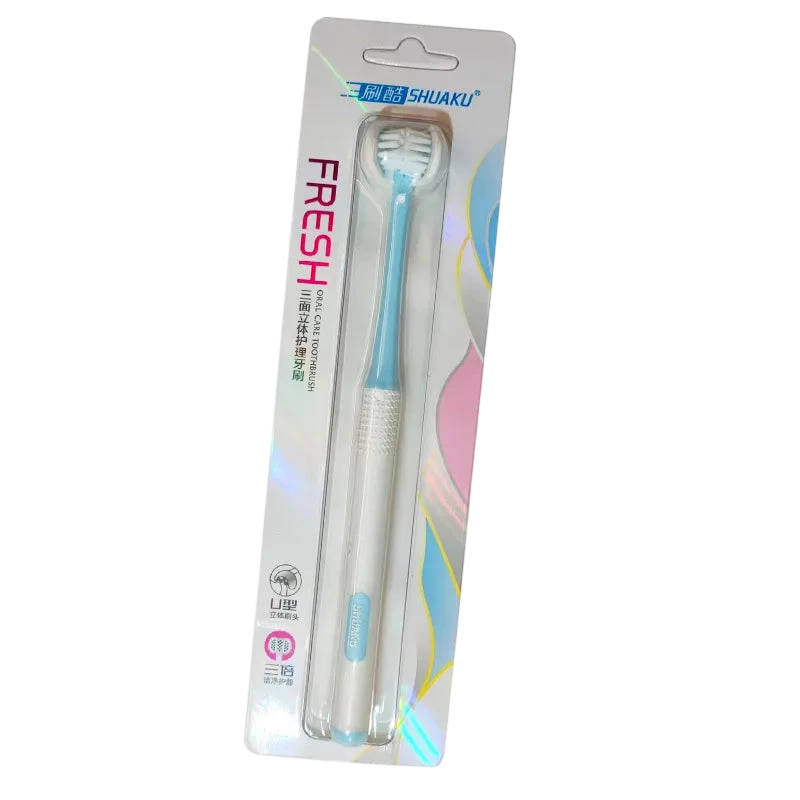 Three Sided Soft Hair Tooth Toothbrush Clean Each Tooth Soft Bristles V Shaped Toothbrush Soft Gentle Sensory Brush Great Angle