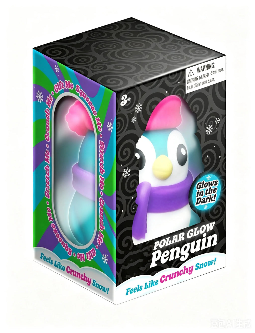 2026 New NeeDoh Polar Glow Penguin Sensory Squeeze Toy -Assorted Fidget Toys for ADHD and Autism Gift