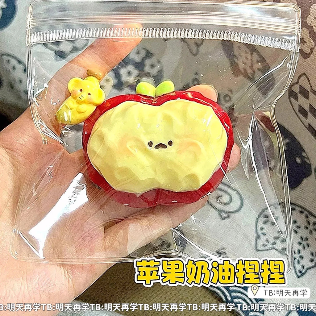 Needoh pizza Sensory Fidget Cube Stress Relief Squishy Cube Anti-Anxiety Squeeze Toy For Focus ADHD Population