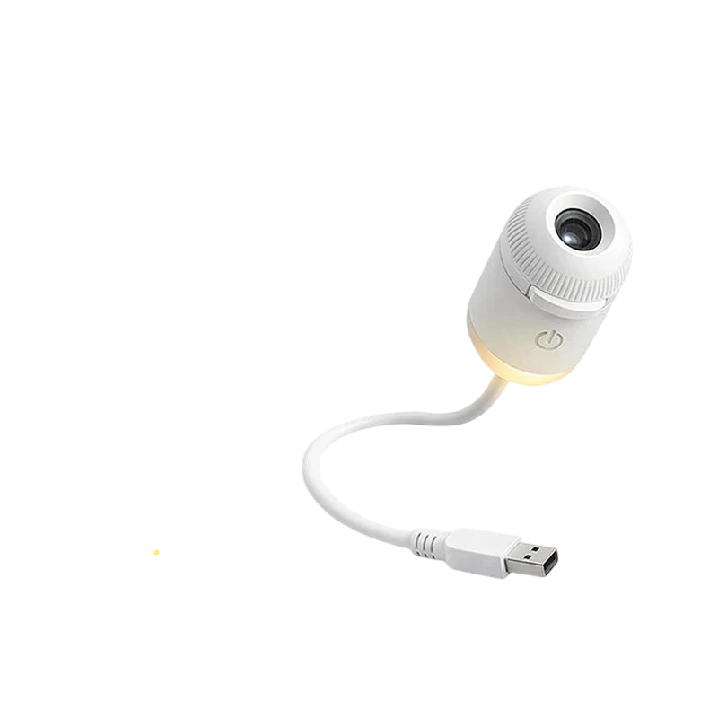 2-in-1 Mini Galaxy Star Projector Night Light Dimmable Touch Control Ambient Lamp Eye-Friendly USB Nightlight For Bedroom Decor
