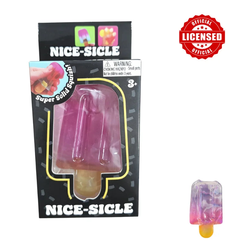 Schylling NeeDoh Ice Cream Cone & Nice Cube Squeeze Fidget Toy Surprise Stress Relief Desktop Ornament Party Gift