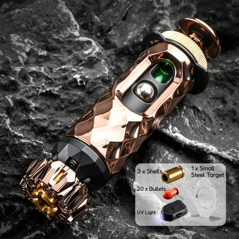 Alloy Shell-Ejecting Launcher Fidget Toy Gun Set
