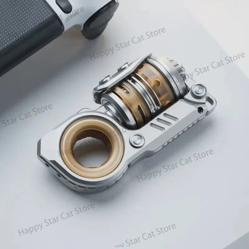 Gobigger Sinian Pei Stainless Steel Tuning Fork Fidget Slider Pushing Anti Stress Adhd Edc Fidget Spinner Toys