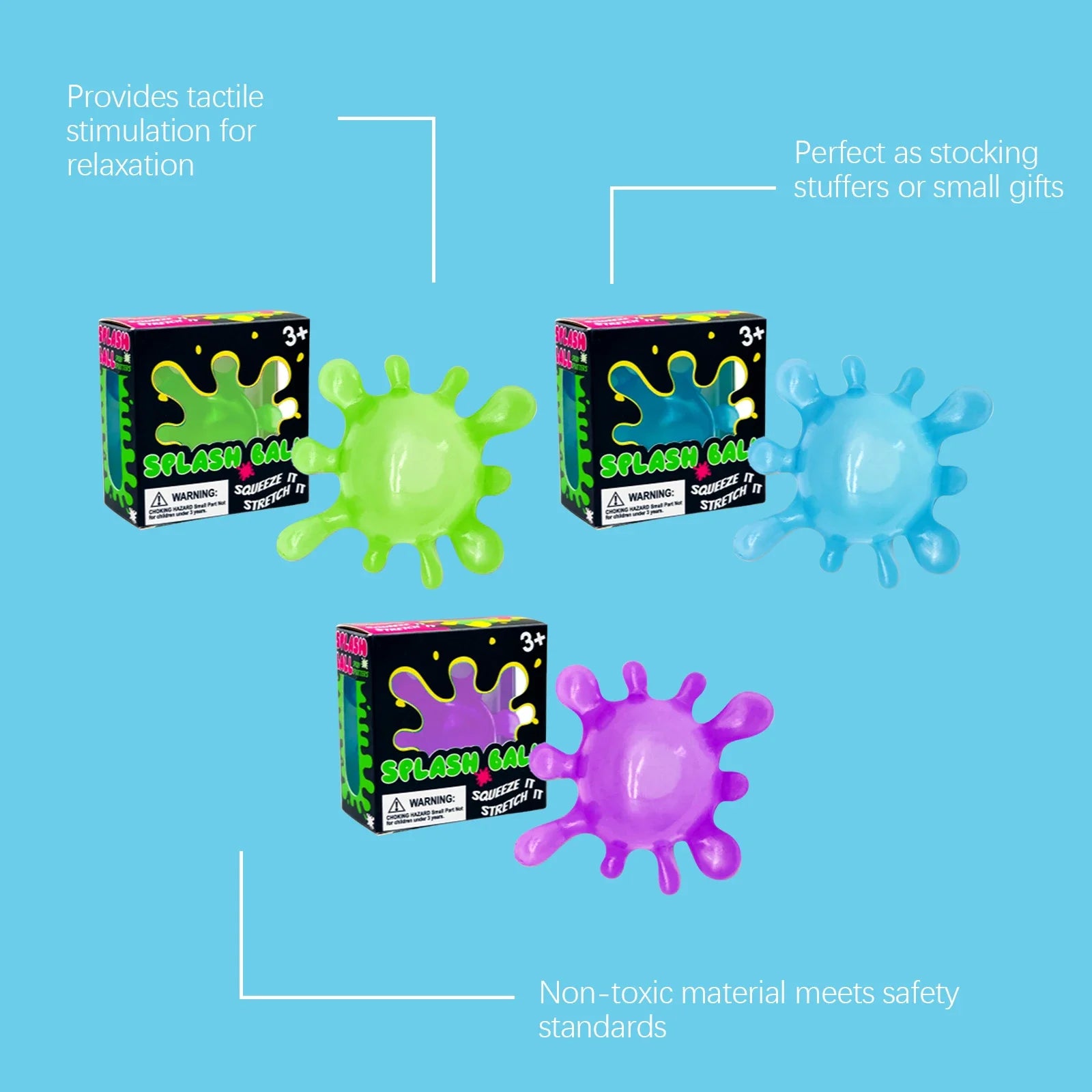 Nee doh Pinching Ball Stress Relief Tool Maltose Decompression Toy Pressure Relief Ball blind box Friendly Durable Party Gif toy