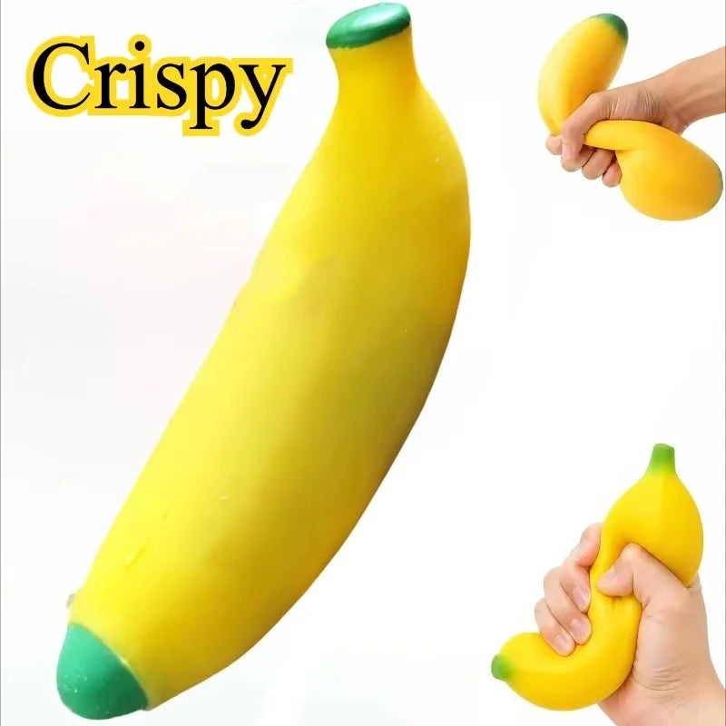 Building Block Crispy Handmade Ball Banana Soap Soft Squishy Toy Stress-relief DIY Homemade Crispy Handmade Squishy Ball Toy