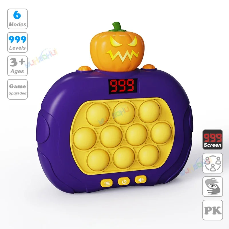 Upgraded Electronic Pop Light Quick Push Game Console Toys for Kids Adult Fidget Anti Stress Relief Toy Interactive Game Machine