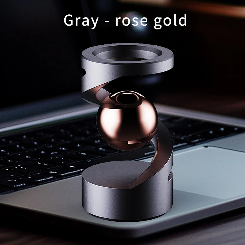 EDC Anti-Stress Gyroscope - Floating Metal Spinner with Magnetic Levitation, Unique Desk Toy Gift for Men & Women Fidget Toy