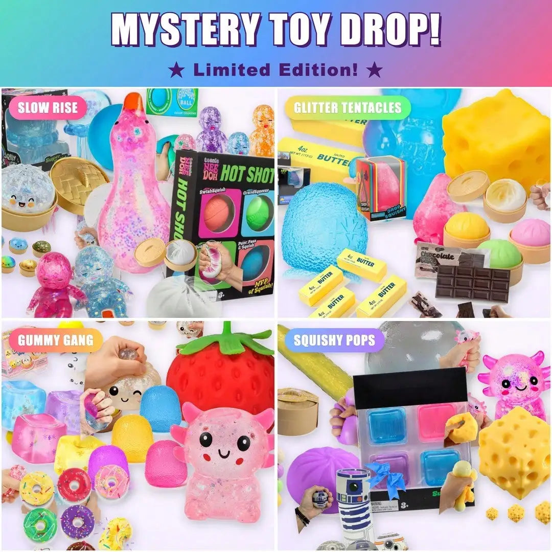 Surprise Box-Slow Rise Squishy Toys,Food&Ocean Themed Squeeze Toys,Anti-Stress Sensory Toys For ADHD & Anxiety