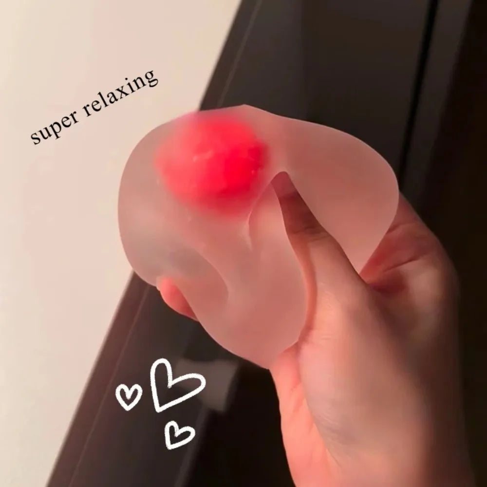 Squishy Strawberry Stress Ball  Soft Fidget Sensory Toy for ADHD Autism Slow Rebound Squeeze Toy for Adults Kids Christmas Gift