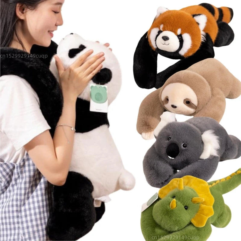 30-65cm Kawaii High Quality Forest Animal Plush Doll Pillow Soft Long-arm Raccoon Dinosaur Sloth Panda Koala Plush Toy Home Decor - photo 2
