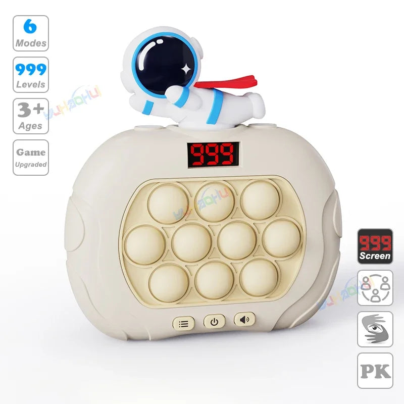 Upgraded Electronic Pop Light Quick Push Game Console Toys for Kids Adult Fidget Anti Stress Relief Toy Interactive Game Machine