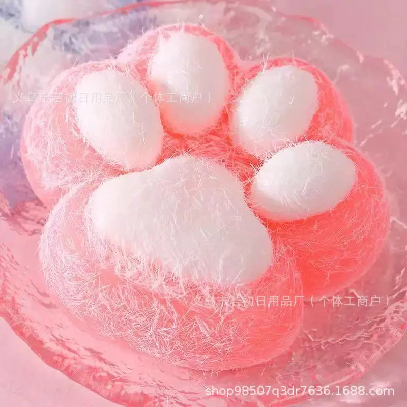 Large Silicone Cat Paw Squeeze Toy Stress Relief Decompression Funny High Appearance Mud Feeling Soft Bulk Wholesale